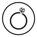 Diamond ring icon