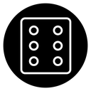 Dice six icon
