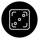 Dice three 3 icon