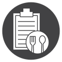 Diet Plan Fork Spoon icon