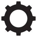 Digital technology gear icon