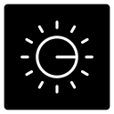 Dimmer Black Filled icon