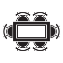 Dining table icon