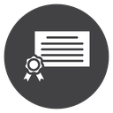 Diploma Ribbon Seal icon