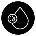 Dirty water drop icon