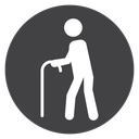 Disabled Elderly Cane icon
