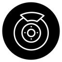Disk brake icon