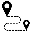 Distance Route Pins icon