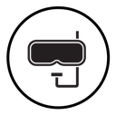 Diving mask icon