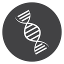 DNA Black Filled icon
