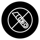 Do not cut icon