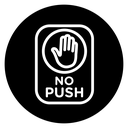 Do not push sign icon