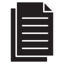 Document Black Filled icon