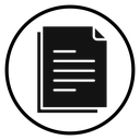 Document Black Filled icon