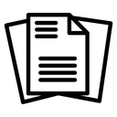Document papers pile icon