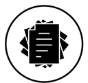 Document papers pile icon