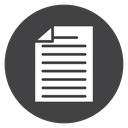 Document Black Filled icon