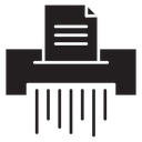 Document shredder icon