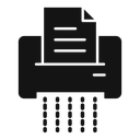 Document shredder icon