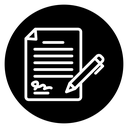 Document signed icon