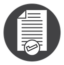 Document verification Black Filled icon