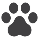 Dog and cat paw 3 icon