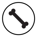 Dog bone icon
