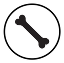 Dog bone icon