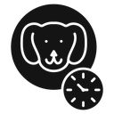 Dog competition Black Filled icon