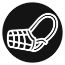 Dog muzzle icon