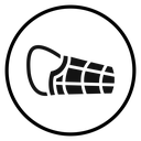 Dog muzzle icon