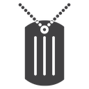 Dog tag icon