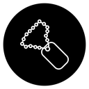 Dog tag icon
