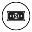 Dollar banknote money icon