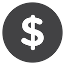 Dollar Black Filled icon
