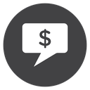 Dollar Speech Bubble icon