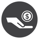 Donate Coin Hand icon