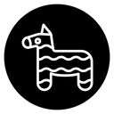 Donkey pinata icon