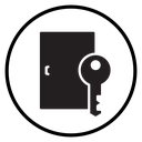 Door key icon