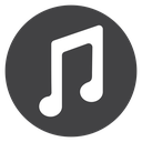 Double Beam Notes Black Filled icon