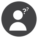 Doubts Person Questions Black Filled icon