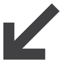 Down left icon