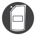 Doy pack pouch Black Filled icon