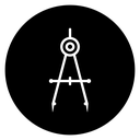 Drafting compass 2 icon