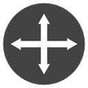 Drag Black Filled icon