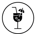 Drink black filled icon