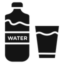 Drinking enough water icon