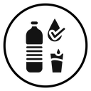 Drinking Water Bottle Glass icon