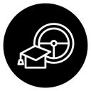 Driving school icon