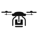 Drone delivery icon